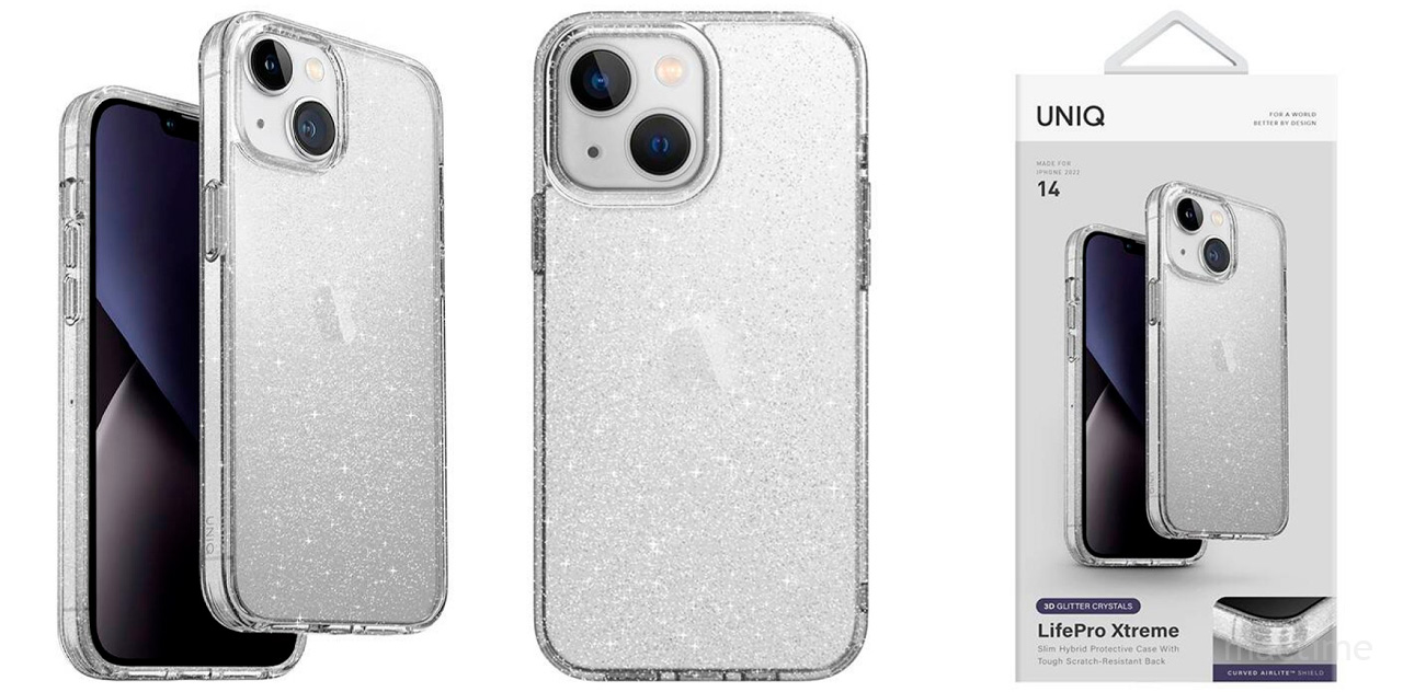 Блестящий прозрачный Чехол Uniq Lifepro Xtreme для iPhone 14